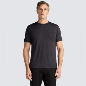 Unbound Merino Men's Merino Crew Neck T‑Shirt - Charcoal